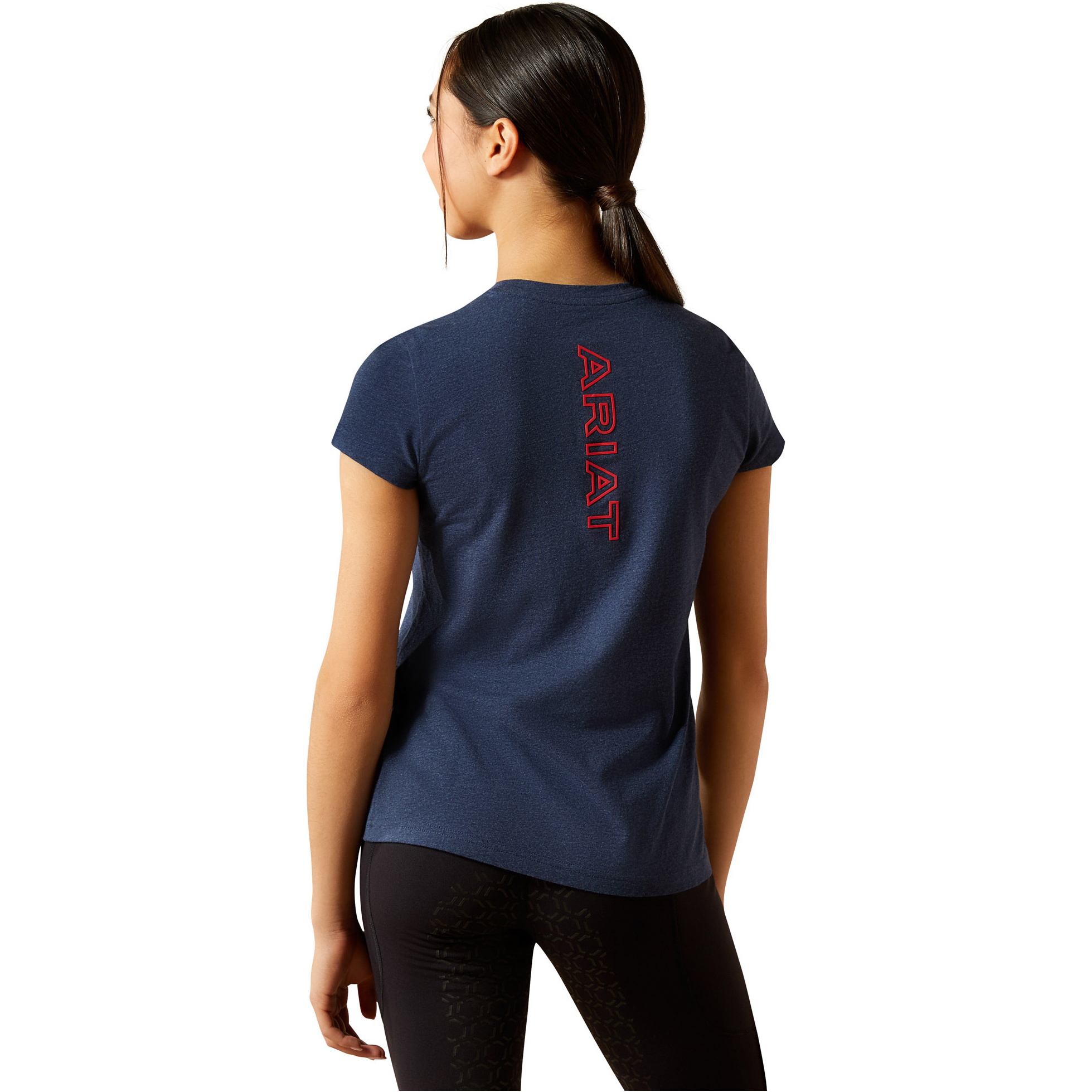 2025 Ariat Junior BV Logo T-Shirt 10062569 - Navy Heather